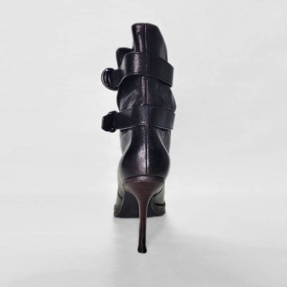 Coach Thelma Stiletto Black Mid-Calf Leather Boot Sz 10 - Picture 4 of 14